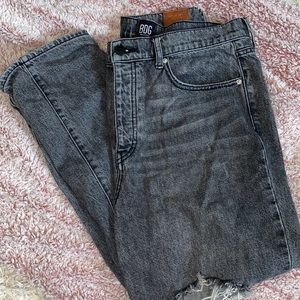 urban outfitters black ripped slim straight jeans